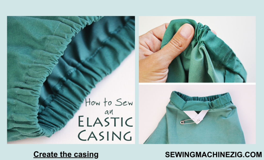 Create the casing waistband