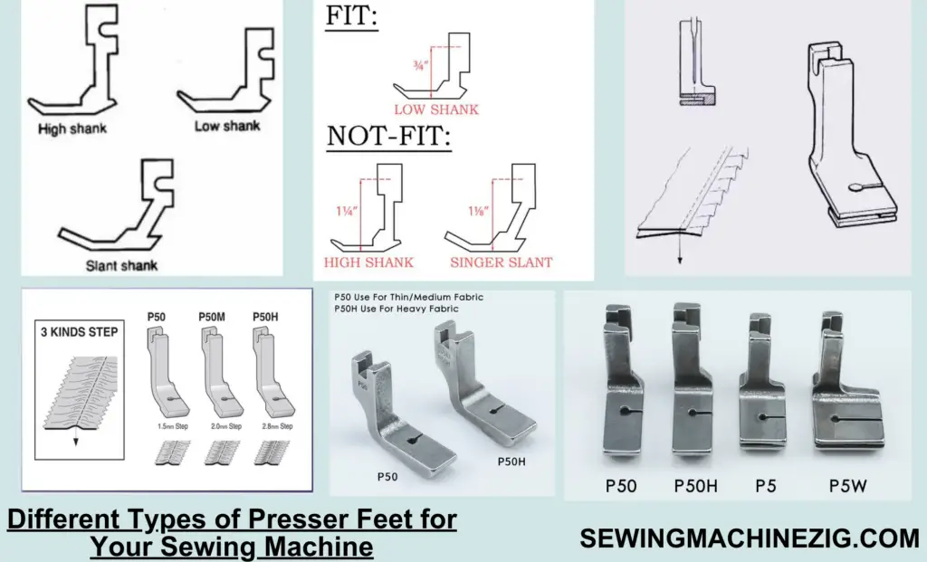 Different Types of Presser Feet for Your Sewing Machine