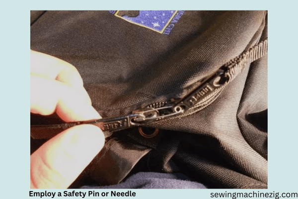 Employ A Safety Pin Or Needle: