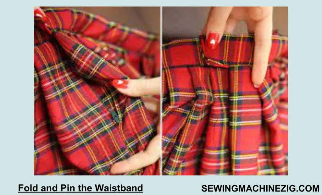 Fold and Pin the Waistband