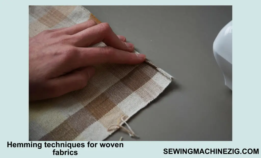 Hemming techniques for woven fabrics