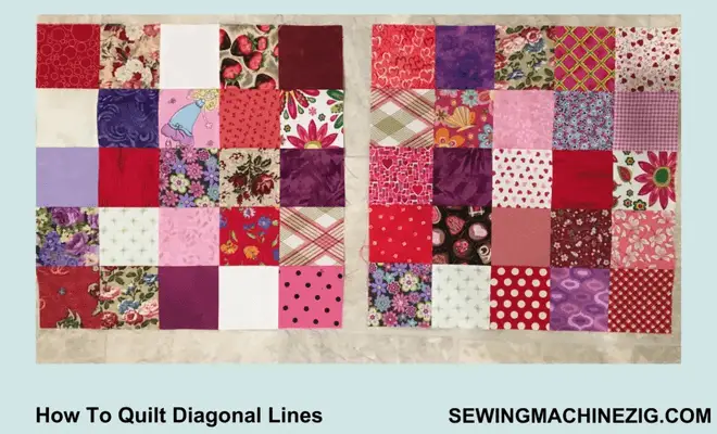 How To Quilt Diagonal Lines