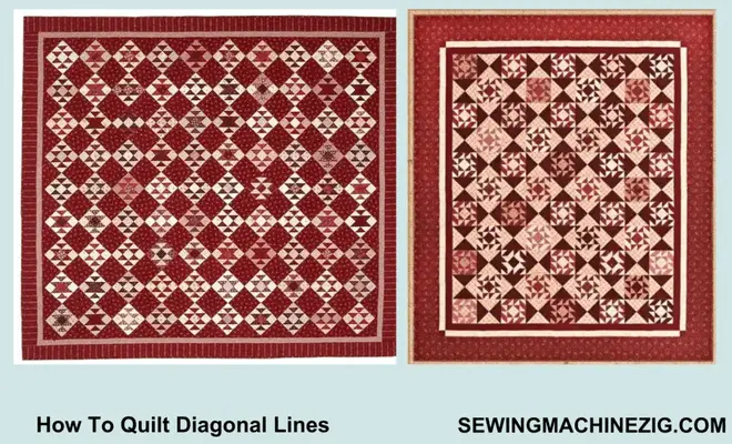 How To Sew A Quilt With Diagonal Rows