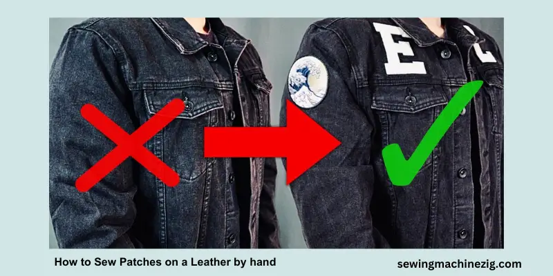 How to Sew Patches on a Leather by hand