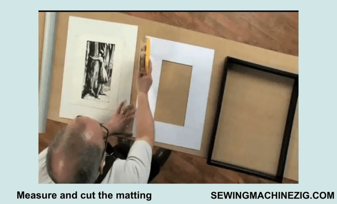 Measure and cut the matting