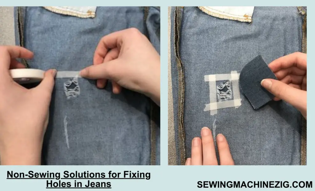 Non-Sewing Solutions for Fixing Holes in Jeans