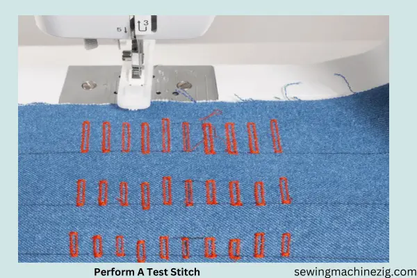 Perform A Test Stitch