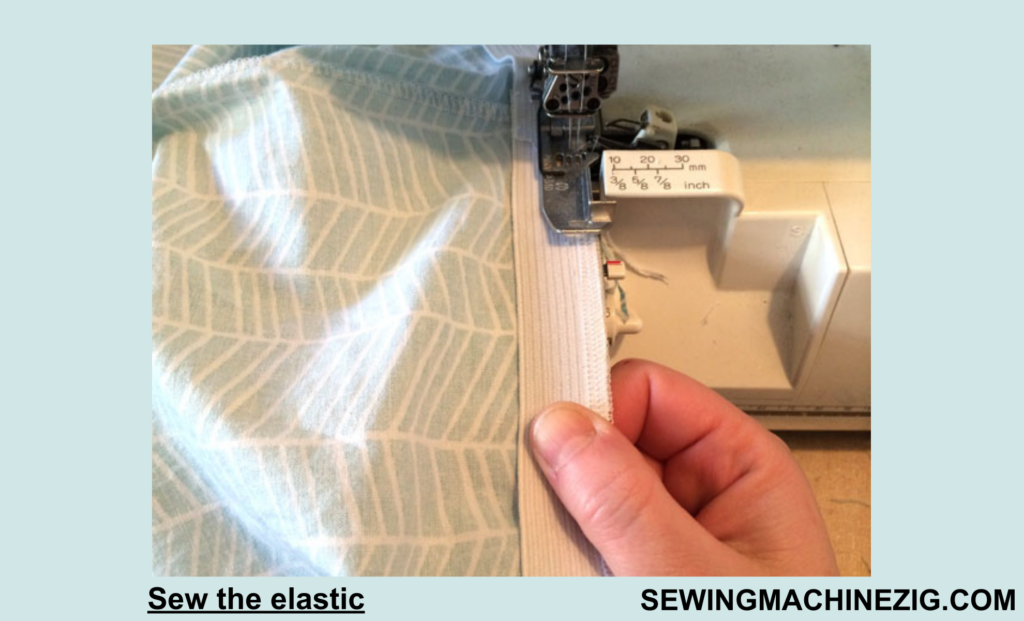 Sew the elastic waistband