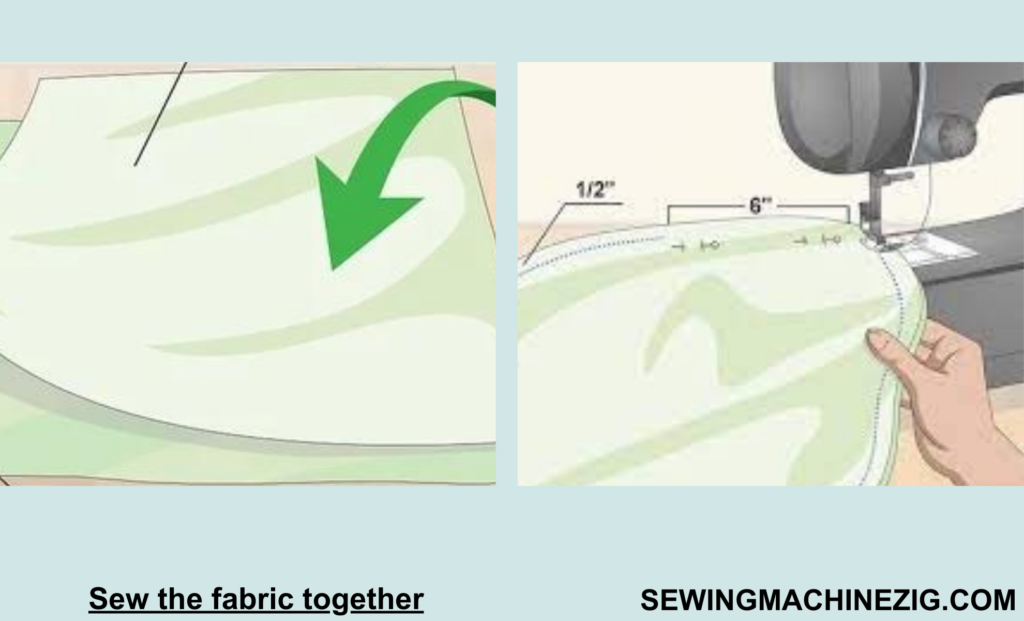 Sew the fabric together