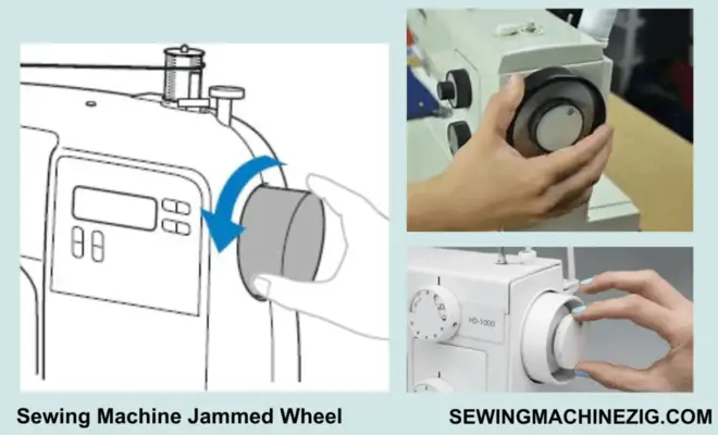 Sewing Machine Jammed Wheel