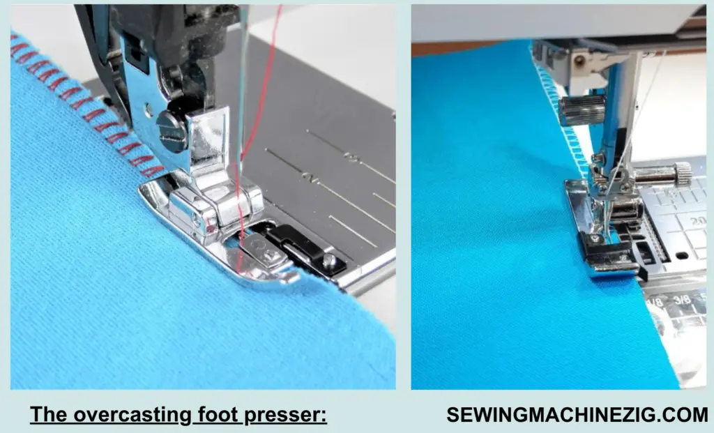 The overcasting foot presser: