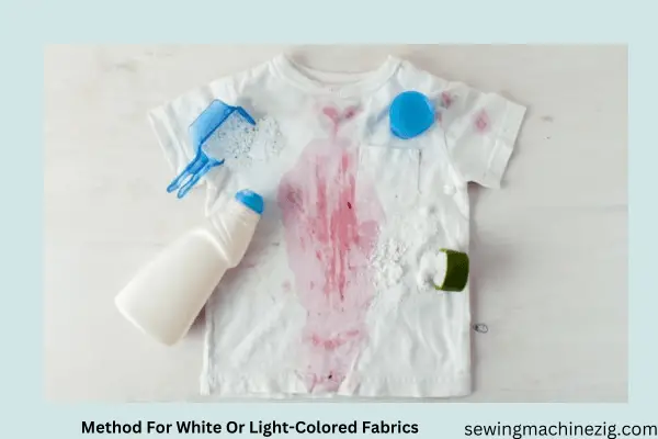 Method For White Or Light-Colored Fabrics