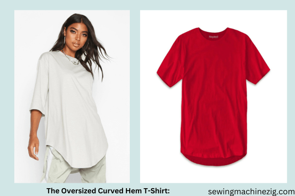 The Oversized Curved Hem T-Shirt