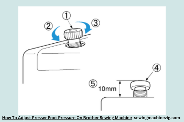 How To Adjust Presser Foot Pressure On Brother Sewing Machine 1