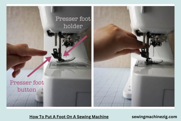 How To Put A Foot On A Sewing Machine 1