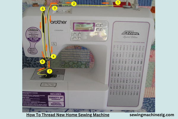 How To Thread New Home Sewing Machine