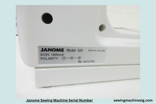 Janome Sewing Machine Serial Number