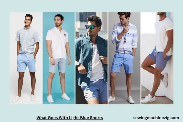 What Goes With Light Blue Shorts