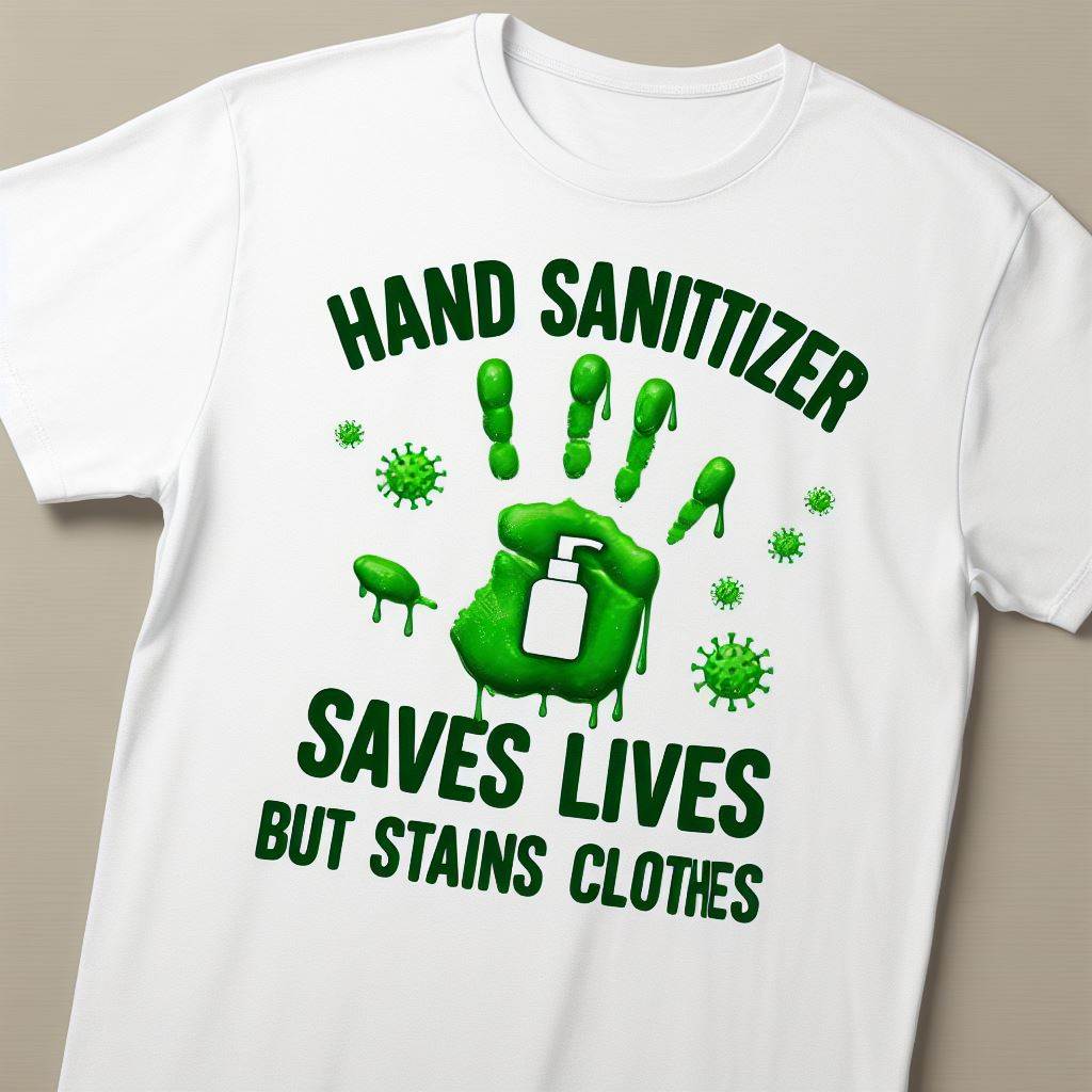 does hand sanitizer stain clothes